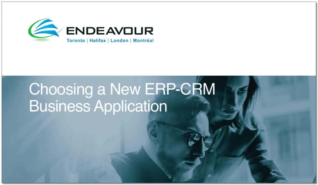 Choosing a new ERP Application