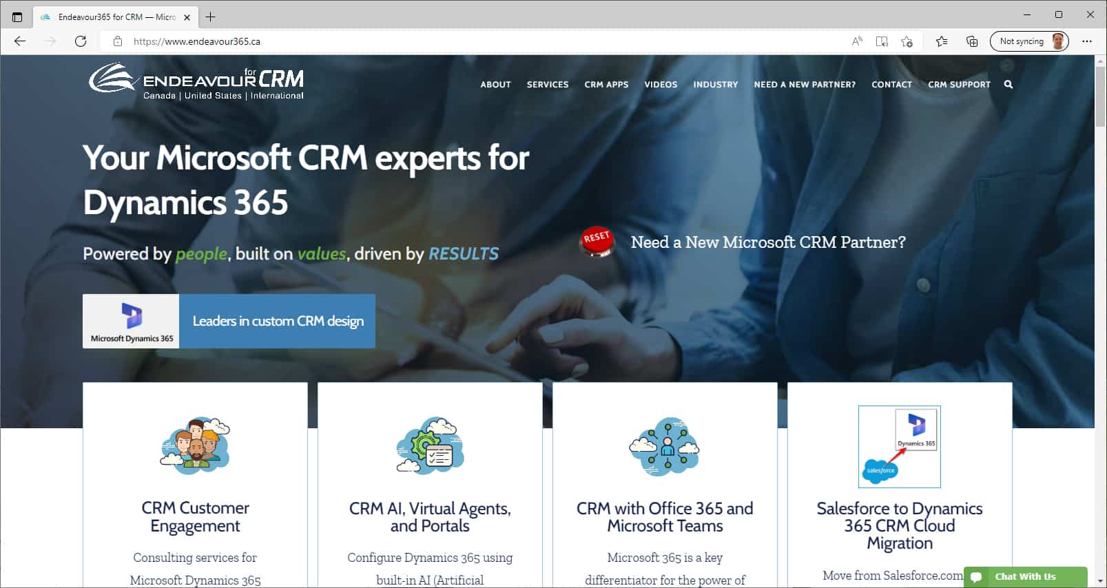 Endeavour 365 for Dynamics 365 CRM Consulting