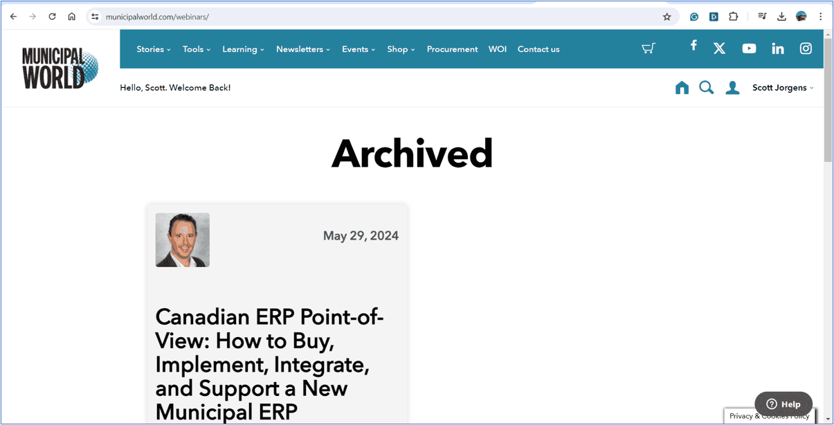 Municipal World - How to Buy a new ERP